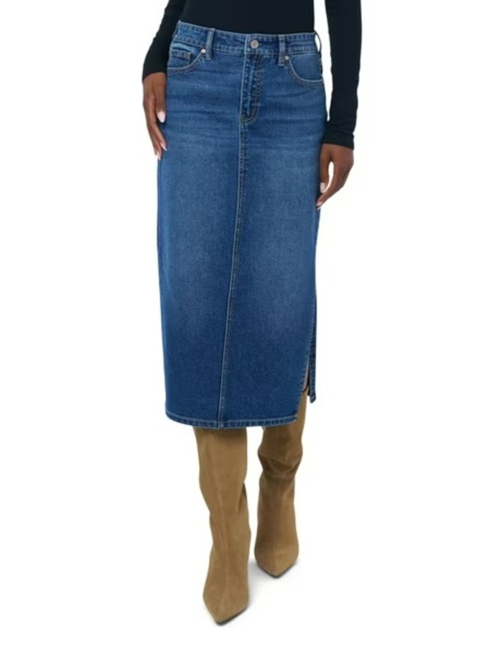 NWT Edited by Remi Bader Women's Denim Skirt